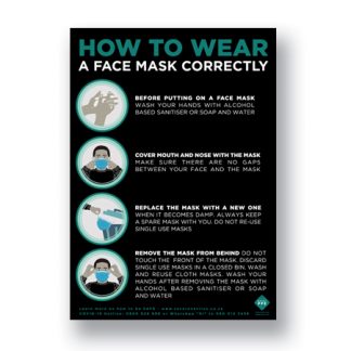 FREE to download How To Wear a Mask Poster