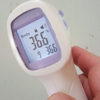 Infrared No-Touch Thermometer in use