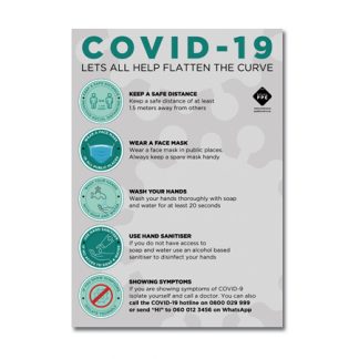 FREE to download Covid-19 Awareness Flatten the Curve Poster